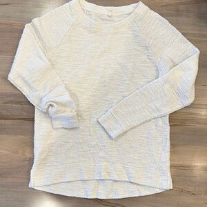 Lou & Grey for Loft Cream Women's Crew Neck Sweater